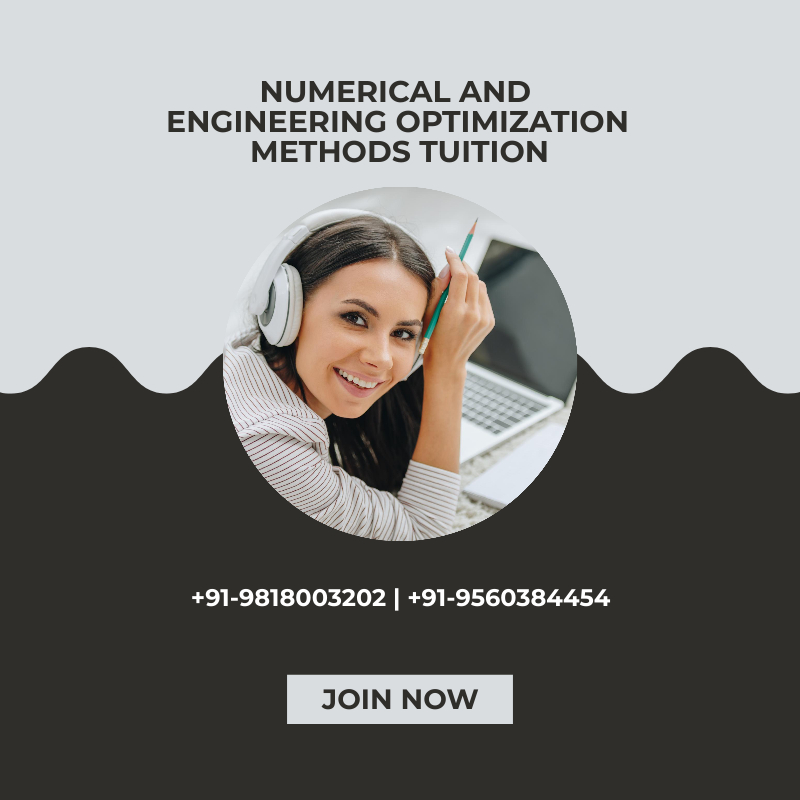 Numerical and Engineering Optimization Methods Tuition