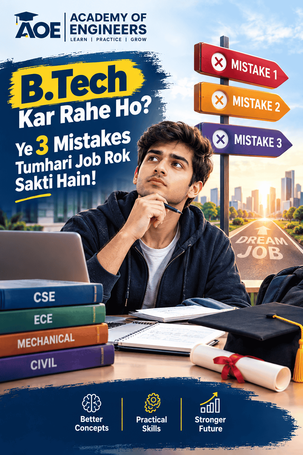 B.Tech Kar Rahe Ho? Ye 3 Mistakes Tumhari Job Rok Sakti Hain
